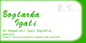 boglarka igali business card